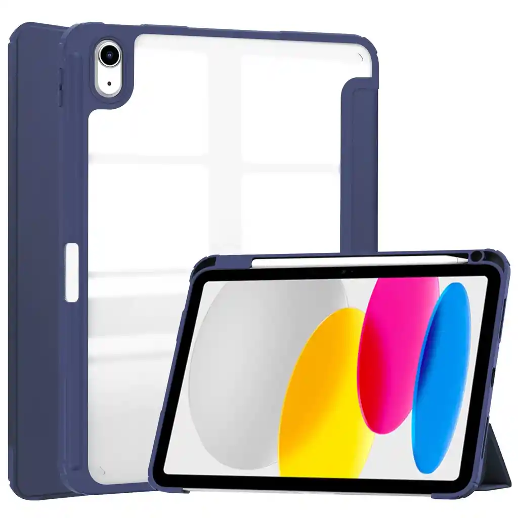 Estuche Protector Smart Clear Para Ipad Air 10.9 4a Y 5a Generacion – Azul