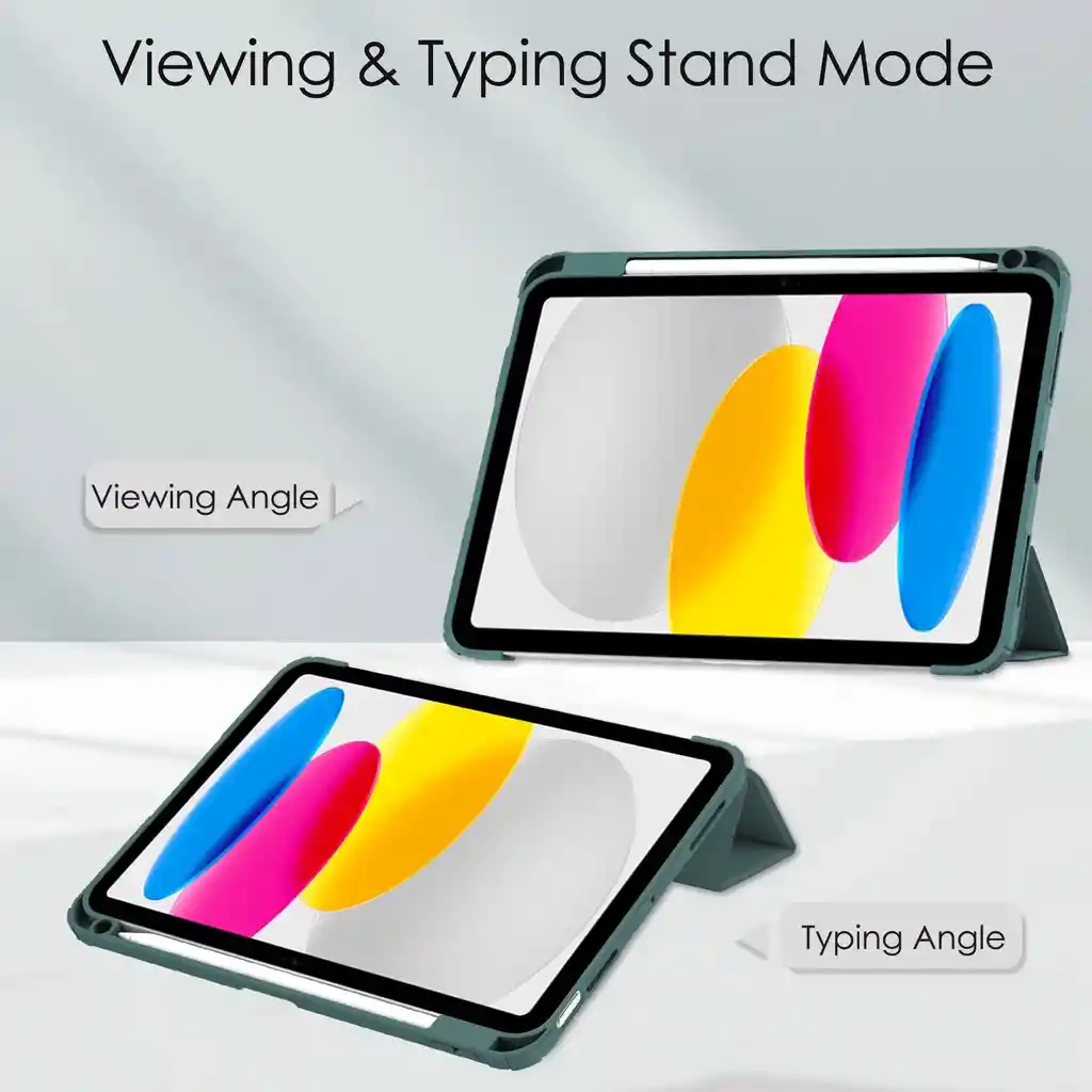 Estuche Protector Smart Clear Para Ipad Air 11 Chip M2 2024 Y Ipad Air 11 Chip M3 2025 – Gris