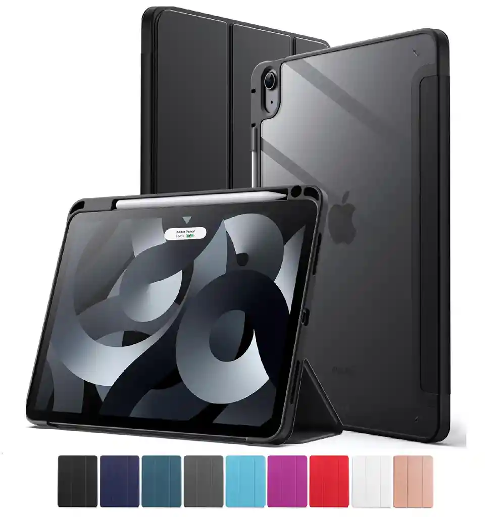 Estuche Protector Smart Clear Para Ipad Air 11 Chip M2 6a Generacion – Negro