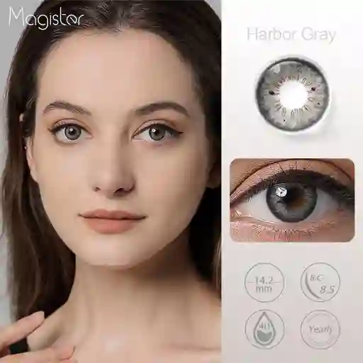 Lentes De Contacto Cosméticos Hc2 Harbor Gray