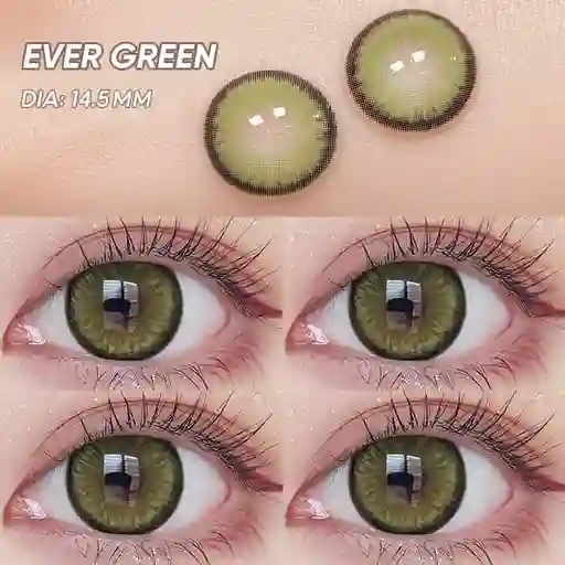 Lentes De Contacto Cosméticos Diamond N. Ever Green