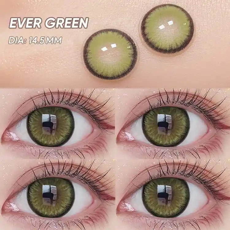 Lentes De Contacto Cosméticos Diamond N. Ever Green