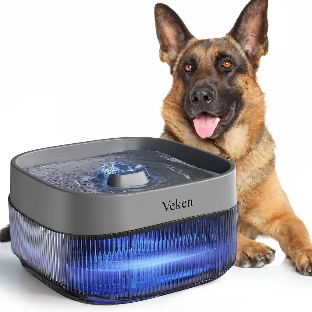 Fuente De Agua Para Perros Gatos Veken Led