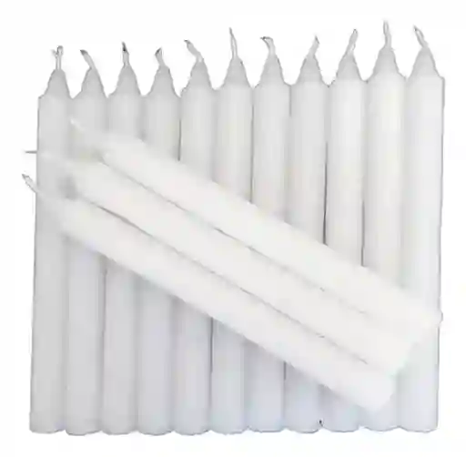 Velas Blancas Grandes Paq X12