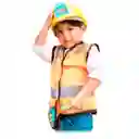 Set Juego De Ingeniero Chaleco Herramientas + Casco Niños