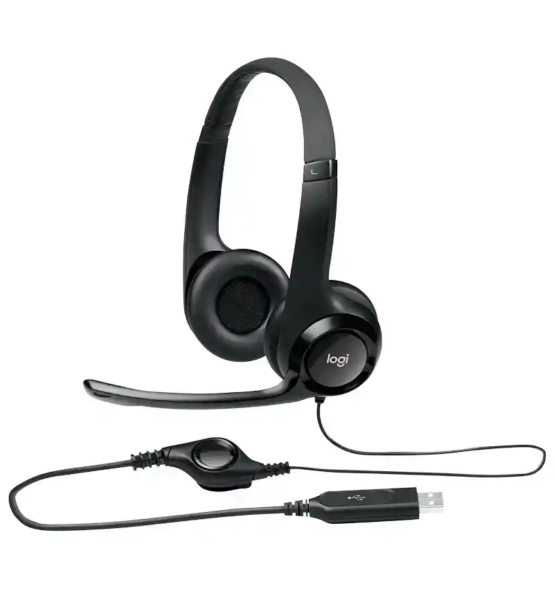 Diadema Logitech H390 Usb Negro Con Micrófono