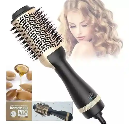 Cepillo / Secador Especial Cabello Seco Y Húmedo Keratin 3d Pro 2000w Godx-01
