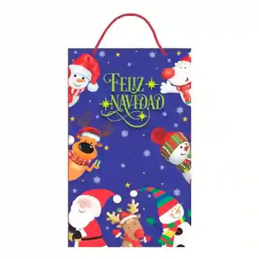 Bolsa Regalo Navidad 26,5 Cm X 17 Cm X 6 Cm