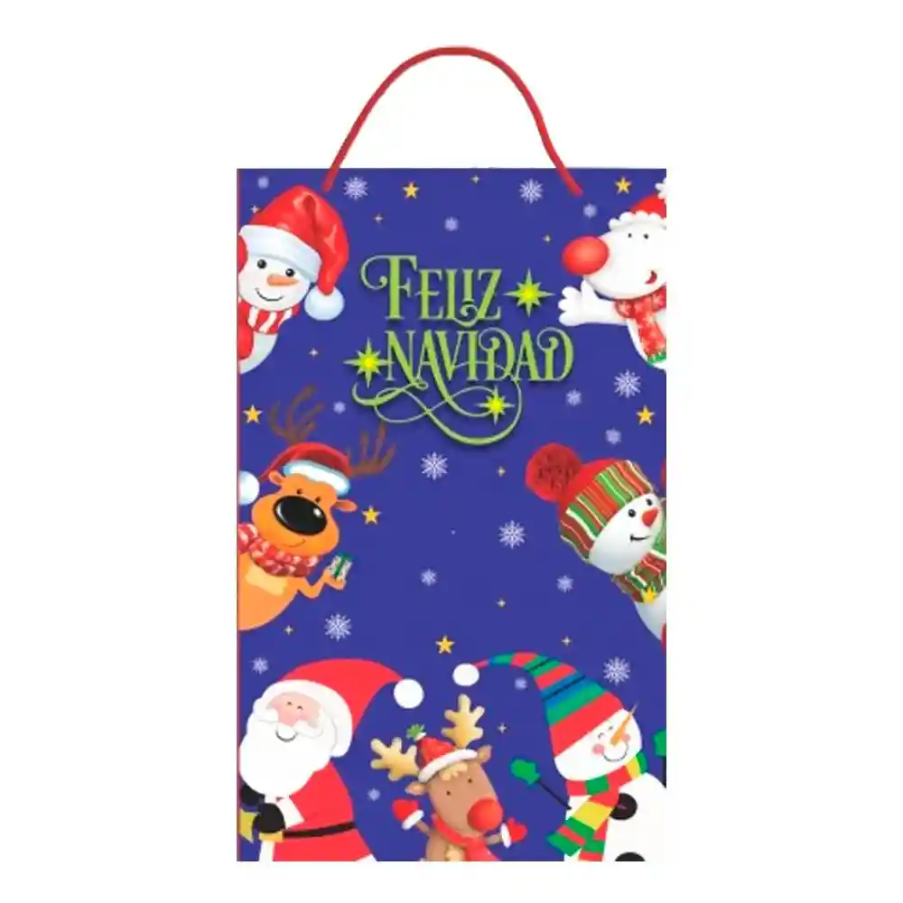 Bolsa Regalo Navidad 26,5 Cm X 17 Cm X 6 Cm