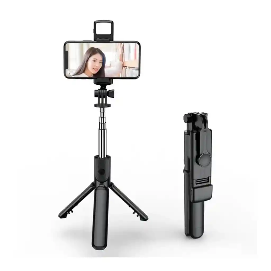 Tripode + Selfie 2 En 1 Con Luz S03-s