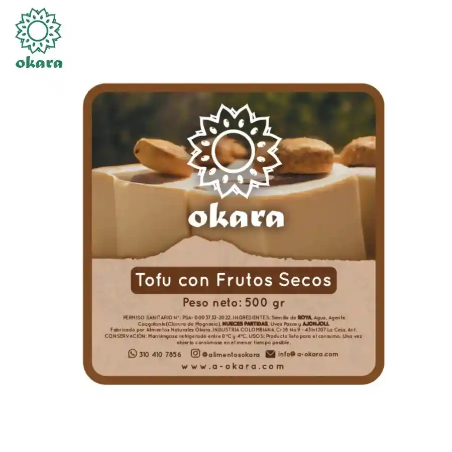 Tofu Con Frutos Secos Okara - 250 G