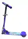 Scooter Para Niños Pequeños Luces Ruedas Metalica Plegable Morado