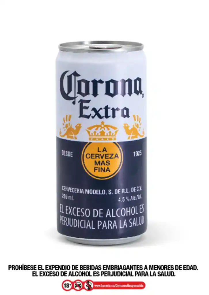 Cerveza Corona Extra En Lata X6