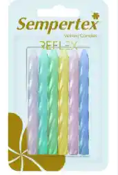 Velita Espiralada Colores Pasteles X6