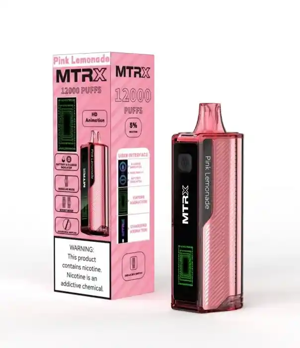 Vaper Mtrx Recargable 12000puff - Pink Lemonade