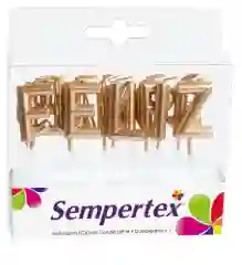 Velitas Letras Feliz Cumpleaños Dorado