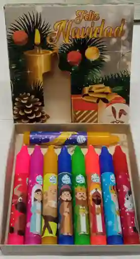 Velas Figuras Pesebre X 9 Unidades