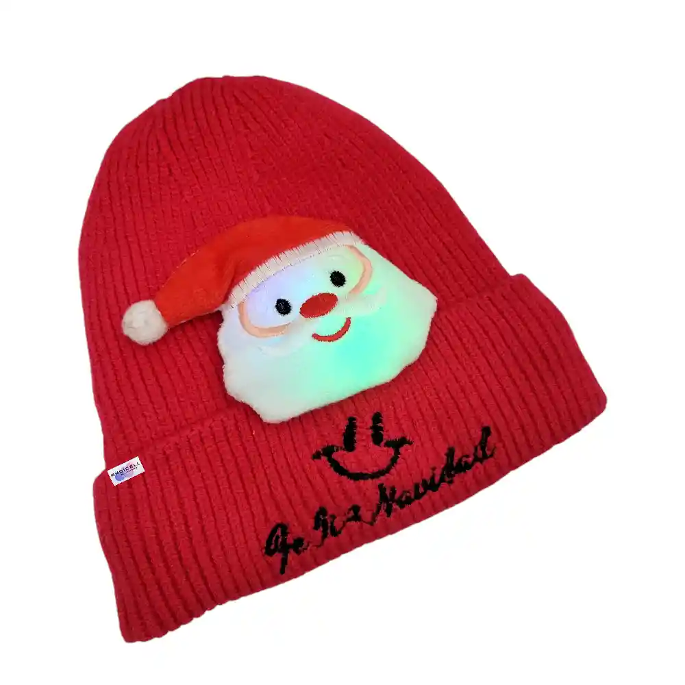 Gorro Navidad Térmico Con Luz Diseño Navideño Para Niños