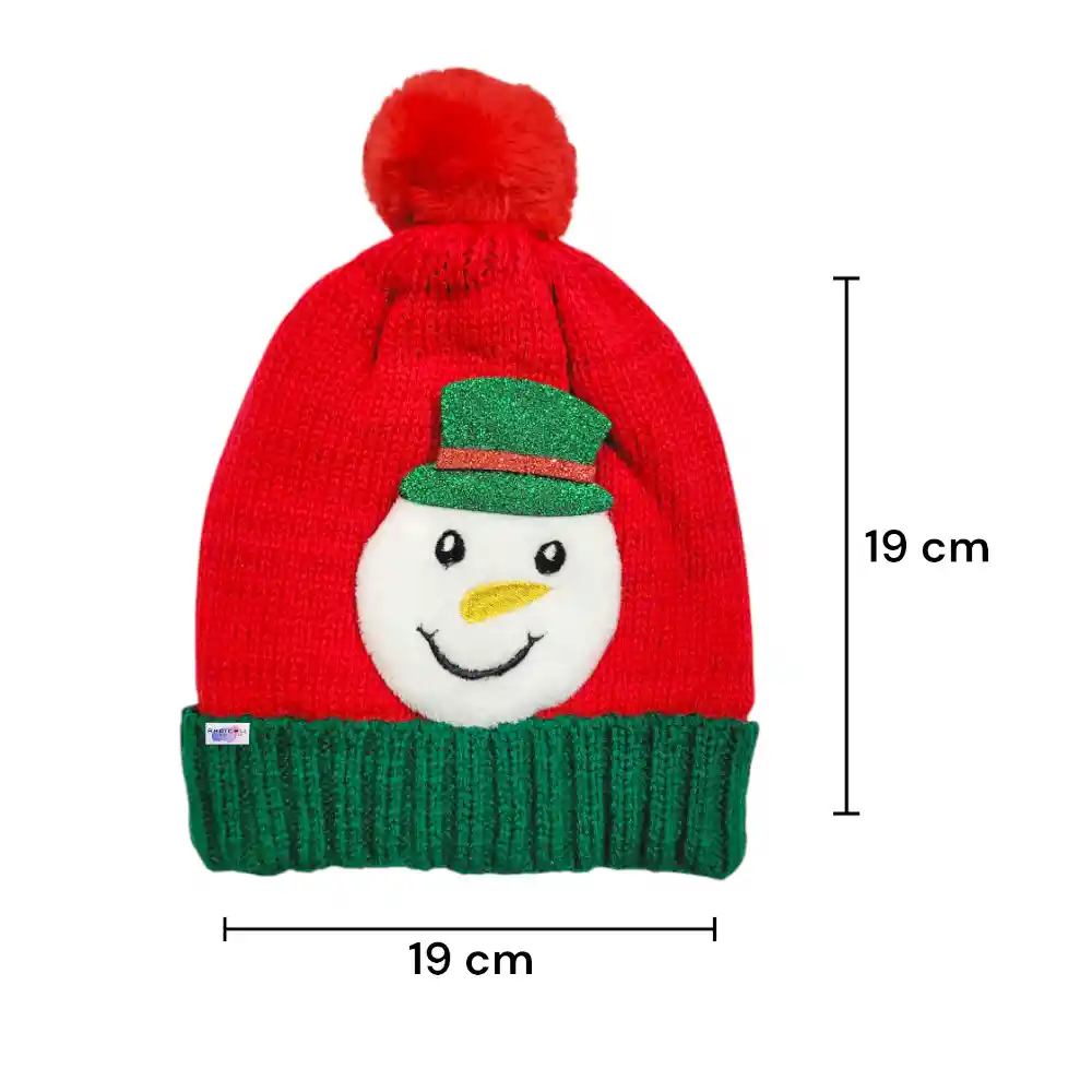 Gorro Navidad Térmico Con Luz Diseño Navideño Para Niños