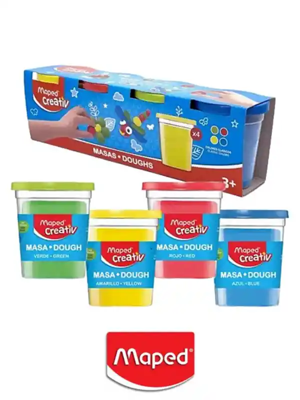 Masa Moldeable Color Clasico X 4 Ref. 84660 Maped
