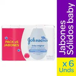 Jabón Johnson Baby Cremoso Original Super Pack 6 X 110 Gr