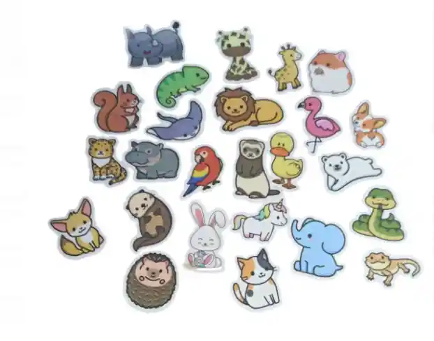 Pegatinas Stickers Calcomanias Calcas Adhesivos Coleccion Animales X25 Und Apr