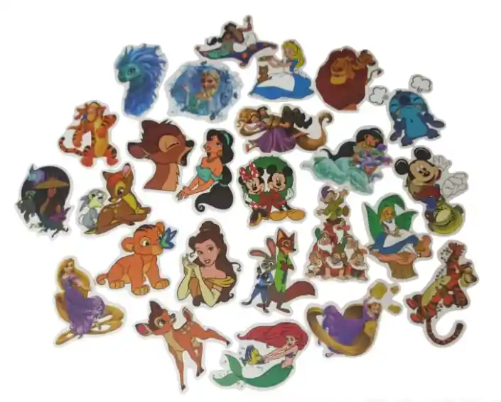 Pegatinas Motivo Disney Animado Stickers Calcomanias Calcas Adhesivos X25