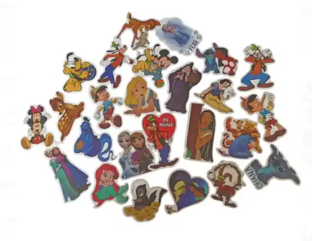 Pegatinas Motivo Disney Animado Stickers Calcomanias Calcas Adhesivos X25