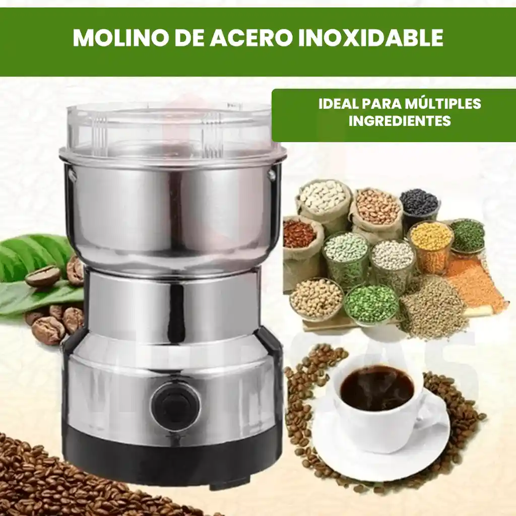 Molino Pulverizador De Granos Y Hierbas Eléctrico