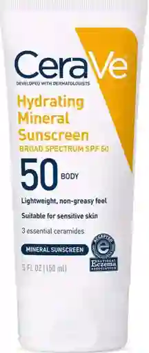 Cerave Bloqueador Solar Hidratante - Spf 50 Hydrating Mineral Sunscreen Face Lotion -