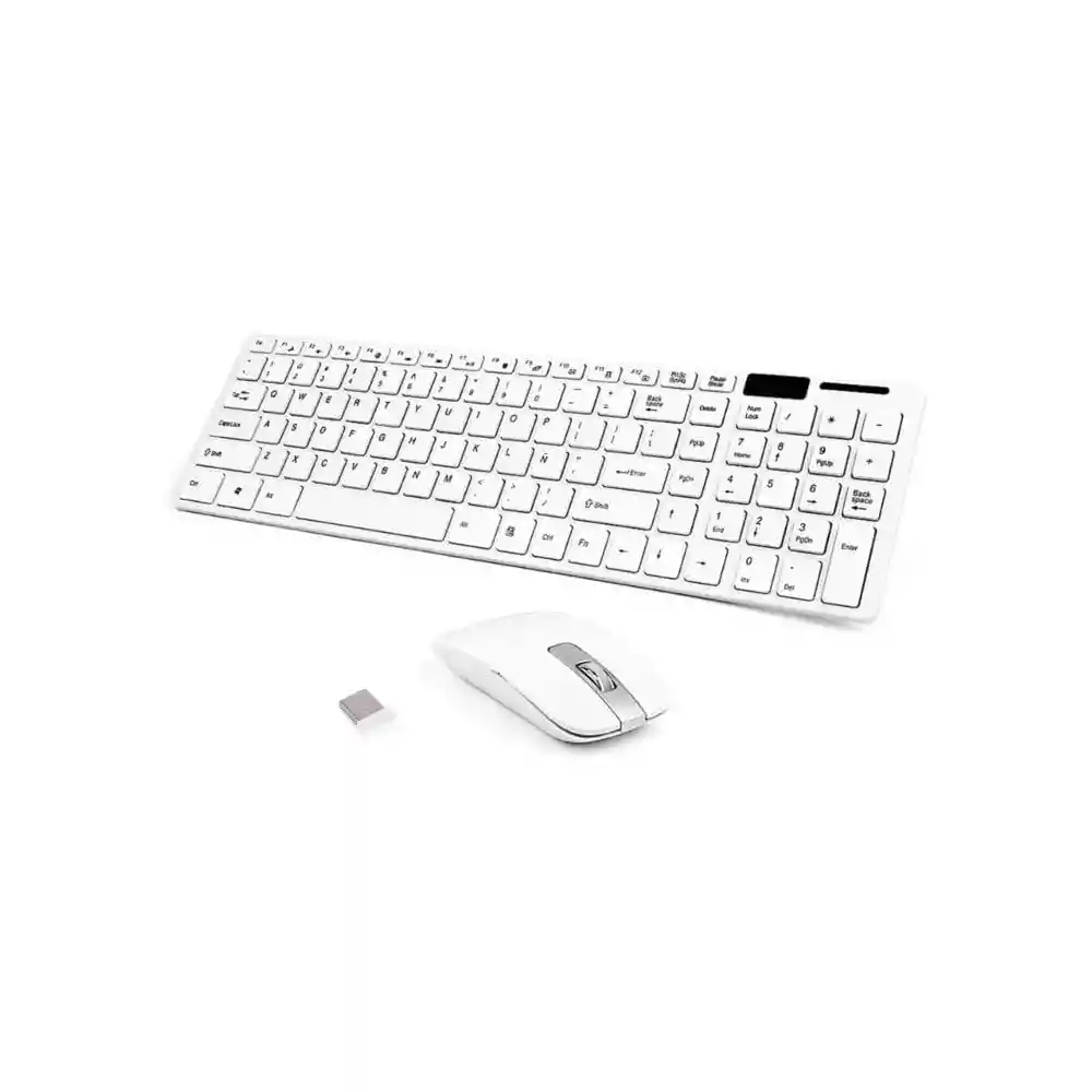 Combo Teclado Y Mouse Inalámbrico Usb 2.4g Ultra Delgado