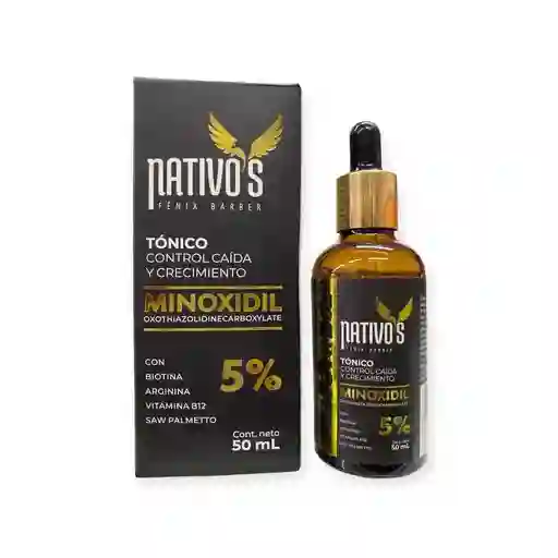 Tonico Minoxidil Control Caida Y Crecimiento Nativos X50 Ml