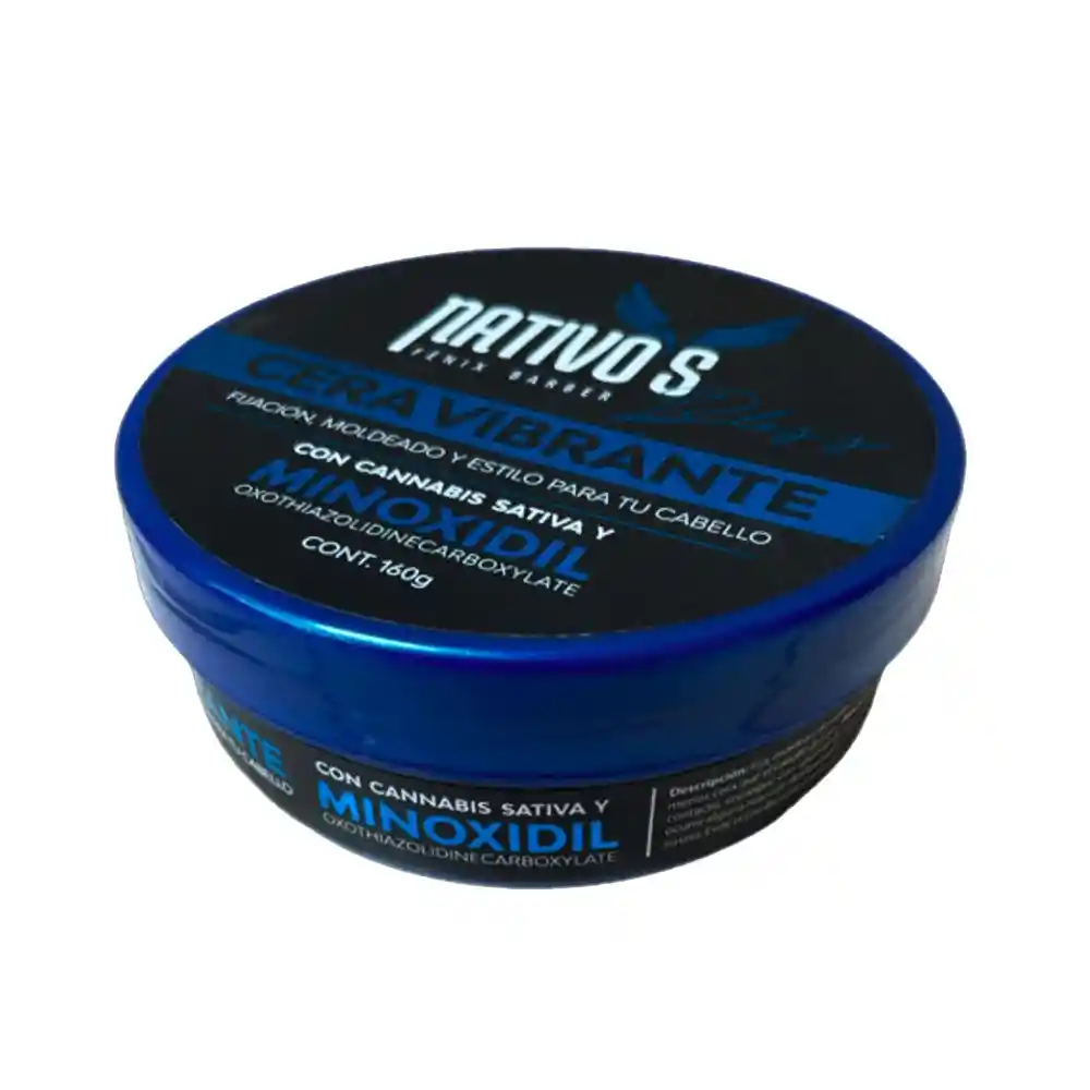 Cera Vibrante Bless - Nativos Con Minoxidil X160g