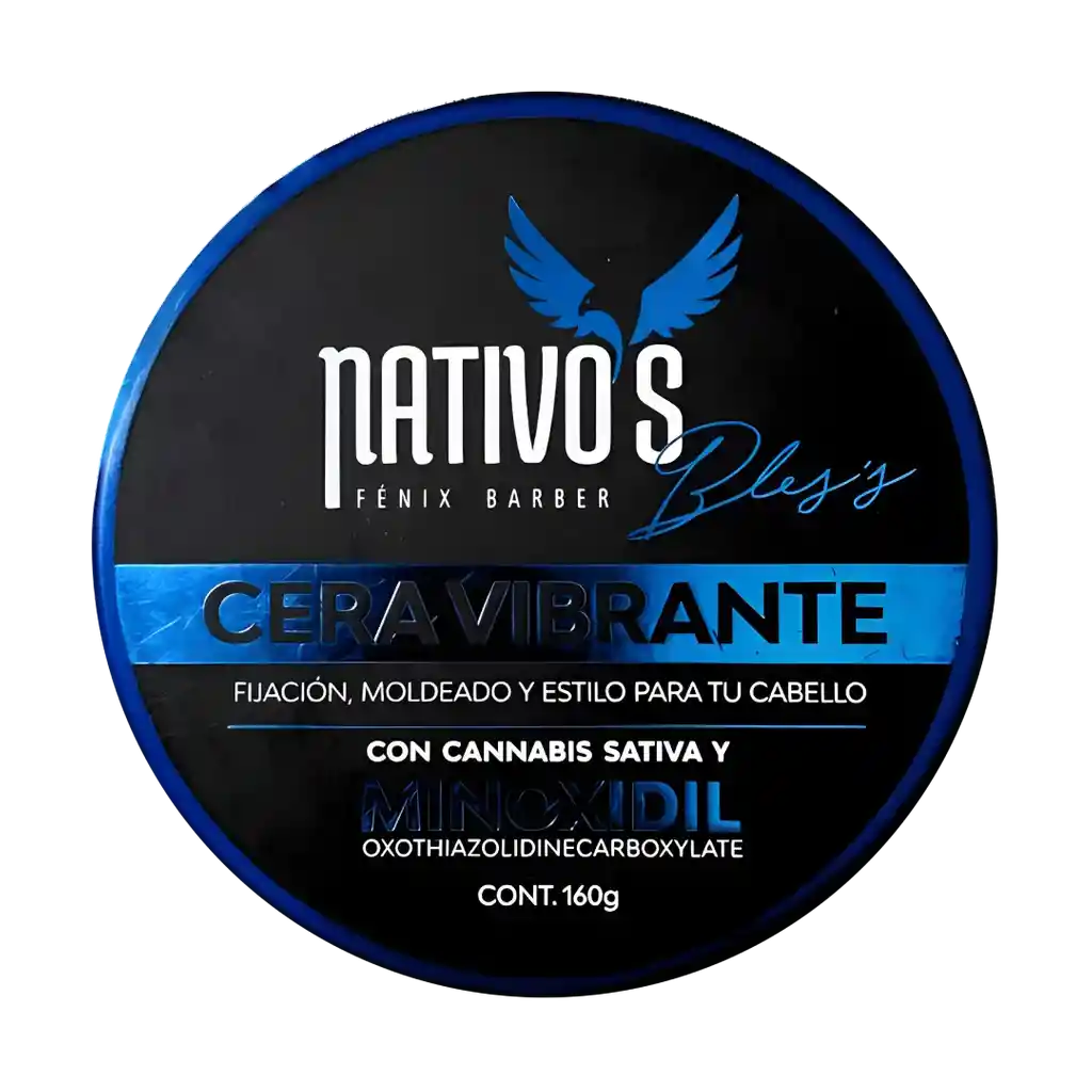 Cera Vibrante Bless - Nativos Con Minoxidil X160g