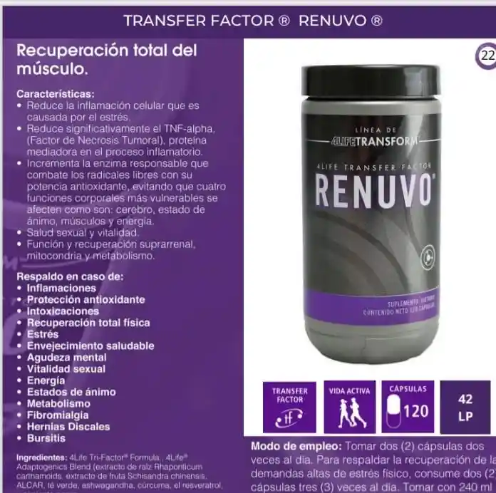 4life Transfer Factor Renuvo®