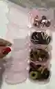 Estuche Osos Cauchos Para Cabello Cauchitos Moñas Ganchitos Piojitos Cafe