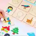 Plantilla De Madera Educativa Montessori Dibujo Para Niños