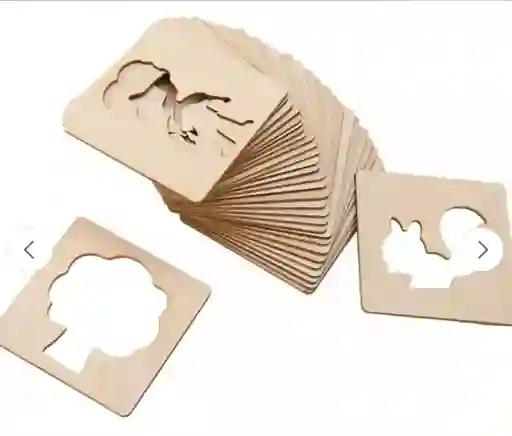 Plantilla De Madera Educativa Montessori Dibujo Para Niños