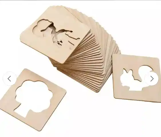 Plantilla De Madera Educativa Montessori Dibujo Para Niños