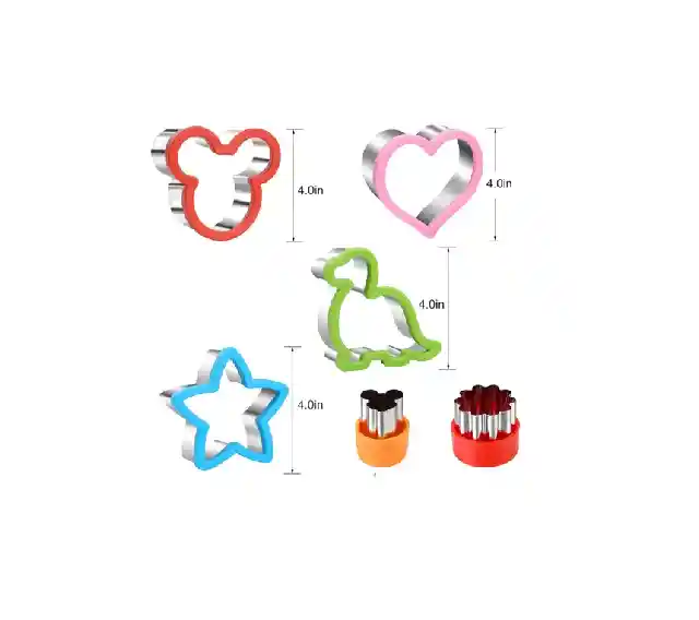 Set Cortadores Galletas Alimento Moldes Figuras Formas