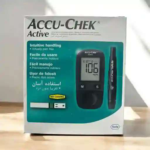 1 Glucometro Accu Chek Accuchek Active Medidor Azucar Glucemia