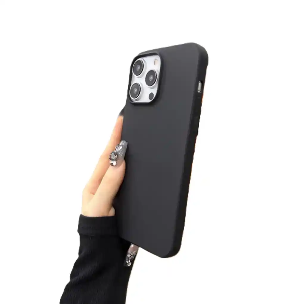 Funda O Case Para Iphone 13 Silicona Negro