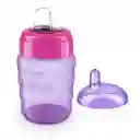 Vaso Lila Para Jugo Con Boquilla Suave, Vaso De 260ml Con Boquilla En Silicona 100% Libre De Bpa, Con Sistema Para Beber A Sorbos - Philips Avent