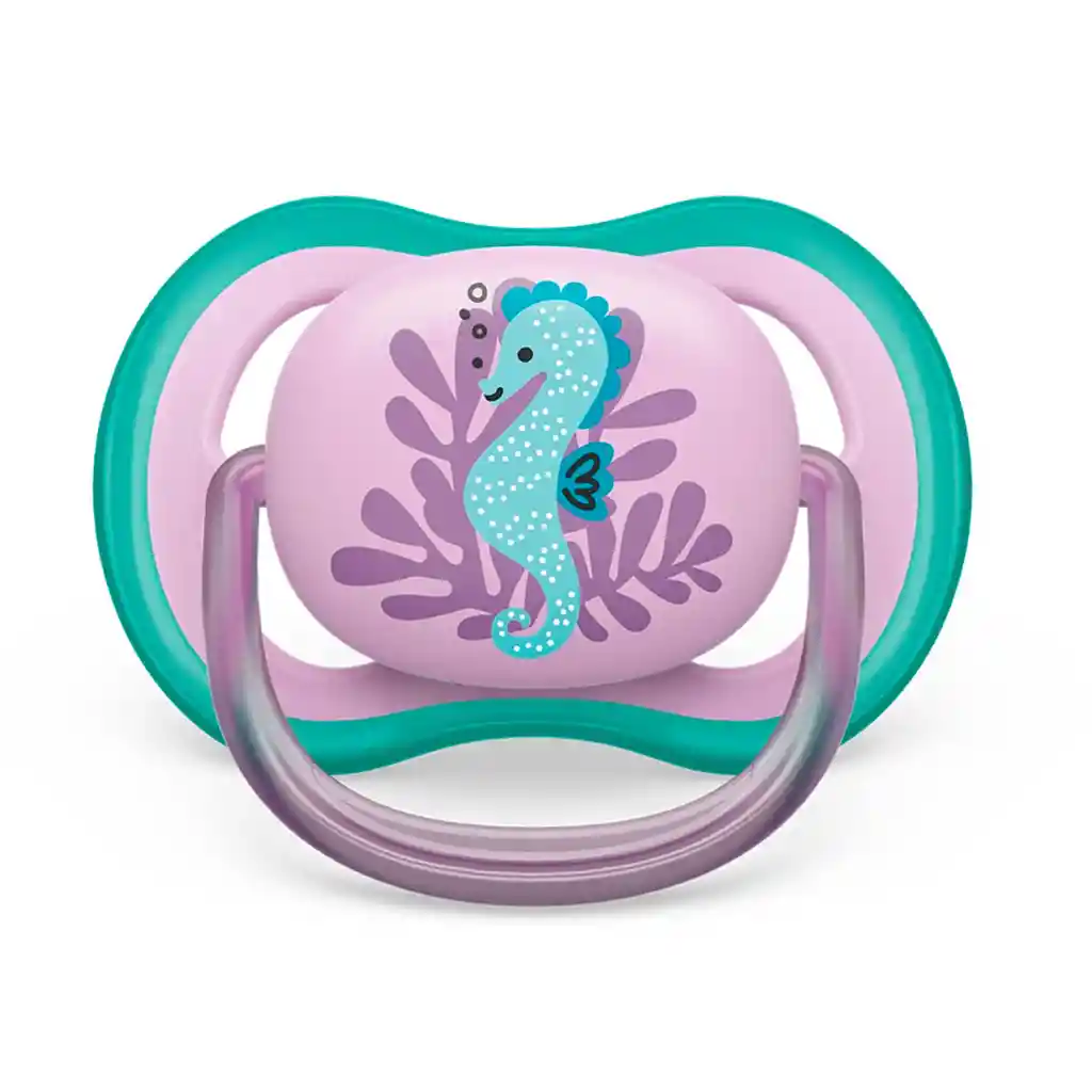 Chupa Ultra Air Caballito De Mar De 6 A 18 Meses, Libre De Bpa, Chupete Individual Para Niña - Philips Avent