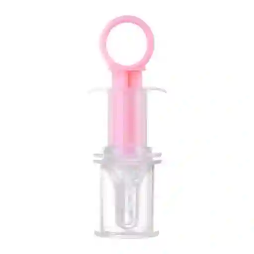 Dispensador Rosa De Medicina Para Bebé, Dosificador De Jarabe, Con Chupete De Silicona Suave Libre De Bpa, Grabado Con Marcas De Medición