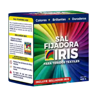 Sal Fijadora Iris + Sellador Textil Tela Ropa Biodegradable