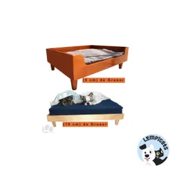 Base Cama Pino Lacada Para Perros