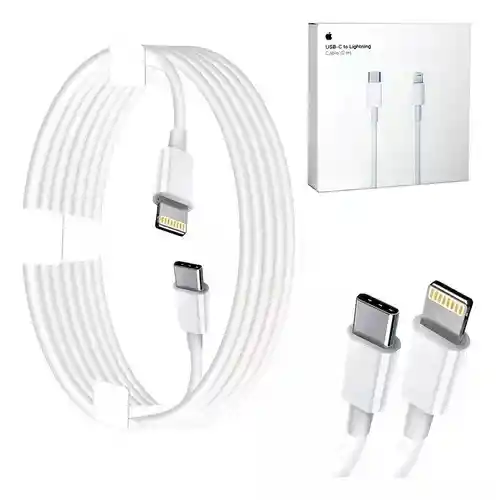 Cable Iphone 2 Metros Tipo C Lightning Carga Rapida Generico