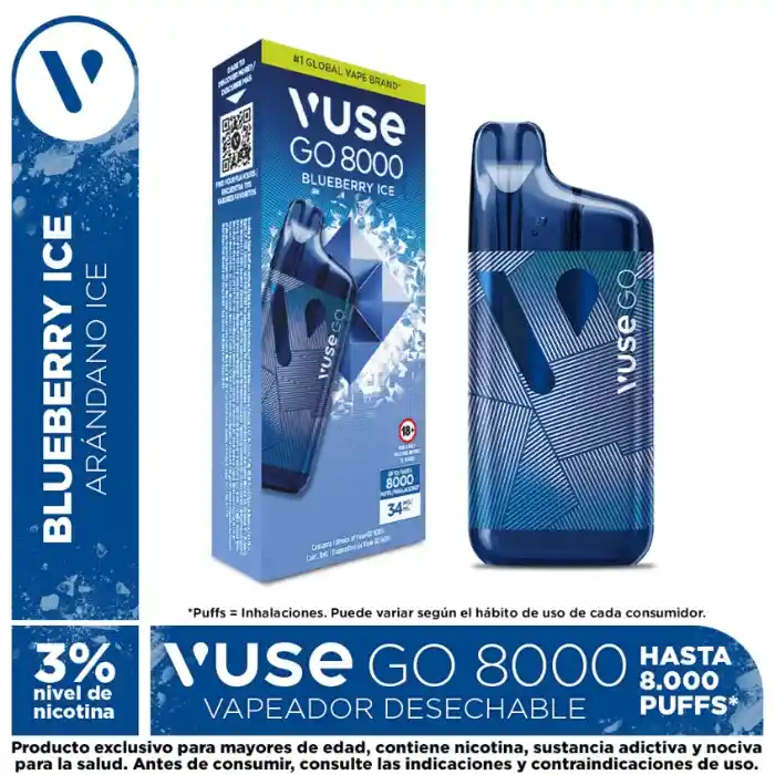 Vuse Go 8000puff Blueberry Ice