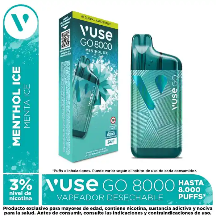 Vuse Go 8000puff Menthol Ice